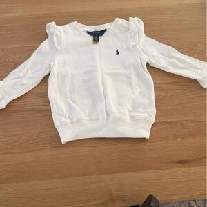3T Polo by Ralph Lauren Kids White Sweatshirt